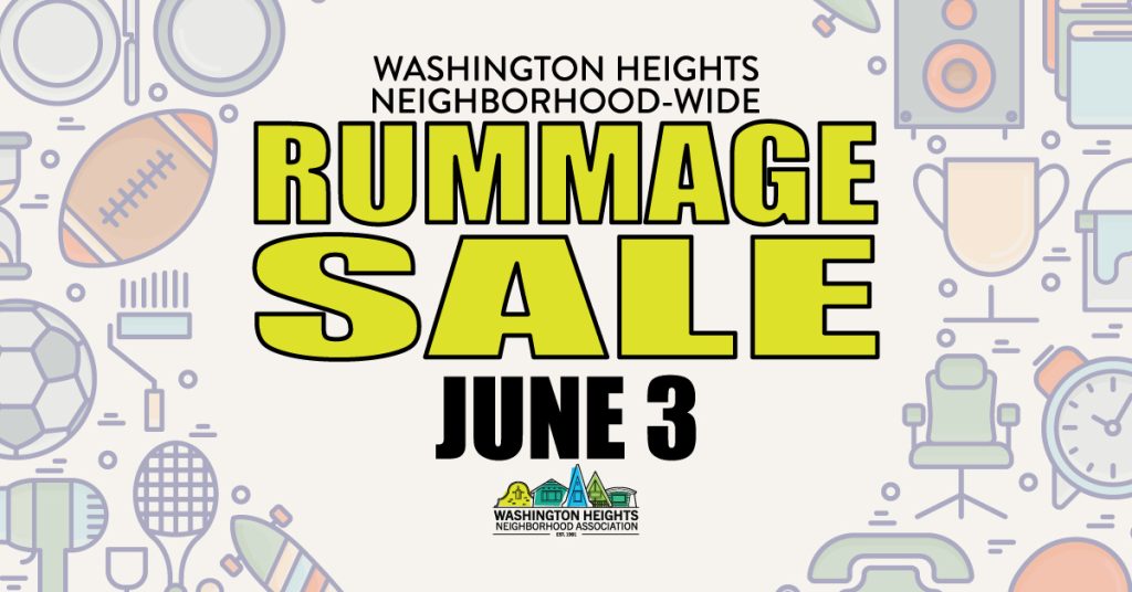 2023 Washington Heights NeighborhoodWide Rummage Sale WHNA